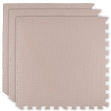 Schuimvloer speelmat HUMBI 180 × 60 cm, waterdichte grote puzzel, 3 stuks, lichtroze