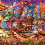 Puzzel Mystiek Vliegend Schip 1500 stukjes RAVENSBURGER