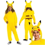 Kids POKEMON Pikachu Kigurumi Costume 127–136 cm (7–8 years)