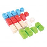 Bigjigs Baby Ensemble de construction en bois Primary Set