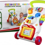 3-in-1 Multifunctional Walker with Phone, Piano, and Drawing Board