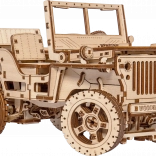 Wooden Jeep Model 4x4 - 570 pieces