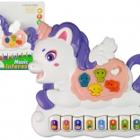Interactieve Piano Eenhoorn Wit