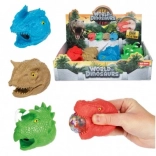 Dinosaur head squeeze anti-stress 8 cm 4 types 12 pcs in box