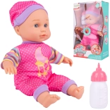 Baby doll with feeding bottle