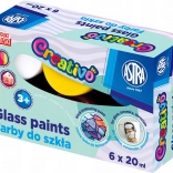 ASTRA CREATIVO Glass Paints 6×20 ml