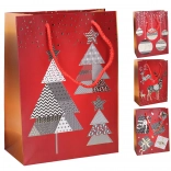 Gift Bag L 31 × 40 × 12 cm – Christmas Motifs