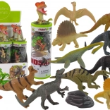 Set of Dinosaur Figures in a Tube with Accessories – 12 pcs