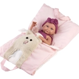 Realistic Baby Doll Llorens Girl - Full Vinyl Body, 40 cm