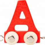 Small Foot wagon en bois avec la lettre A – alphabet coloré