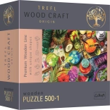 Puzzel Kleurrijke Cocktails TREFL Wood Craft Origin 501 stukjes
