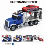 autootje met sleepaanhanger 1:14 met pull-back aandrijving en licht