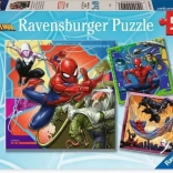 Puzzel 3x49 stukjes SPIDERMAN