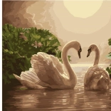peinture diamant chanson du cygne 30 × 40 cm
