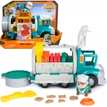 Paw Patrol Rubble & Crew – construction dump truck Grandpa Gravel with figure and kinetic sand