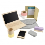 Fisher-Price coffret de télétravail en bois pour enfants (9 pièces)