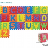 Tapis sensoriel en mousse alphabet, 26 pièces, EVA, pour enfants 10 mois+