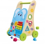 Bino Wooden Activity Walker with Elephant