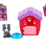 Plastic hondenhokje voor puppy met voerbak, 6 × 7 cm