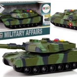 Militaire tank 1:32 met camouflage, licht en geluid