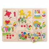 Bigjigs Toys Puzzle de comptage illustré