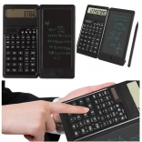 Scientific calculator with solar power and LCD block