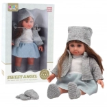 Sweet Angel Doll in Grey Outfit 36.5 cm