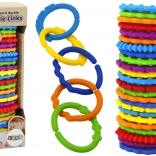 Sensory bracelets for children, colorful, 24 pieces