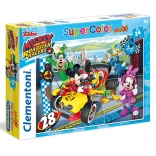 Maxi puzzle 24 pièces Mickey coureur