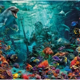 Puzzel Poseidon op het koraalrif 1000 stukjes