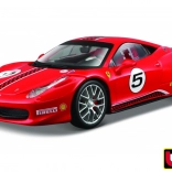 Modèle de voiture Ferrari 458 Challenge rouge 1:24 Bburago