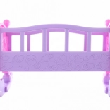 Plastic cradle for dolls 45 cm