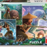 Puzzle Raya et ses amis 3x55 pièces