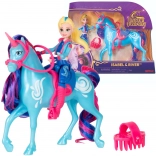 Unicorn Academy Isabel et River – figurine de fille avec licorne et accessoires