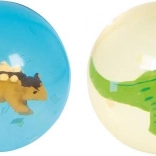 GOKI bouncy ball with 3D dinosaurs (assorted colors)