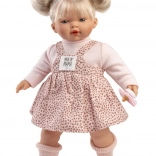 Poupée réaliste Llorens Roberta avec sons, corps en tissu doux, 33 cm