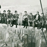 SCHMIDT Puzzel Lunchtijd, parodie op beroemde foto, 1000 stukjes