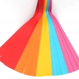 Set gekleurde papieren stroken voor vlechten en knutselen 250 stuks