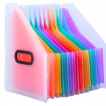 Organisateur de feuilles pion pour documents avec onglets colorés et pochettes A4