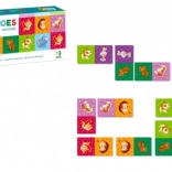 Domino animaux – 28 pièces, jeu de société pour enfants