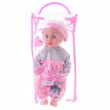 Peeing doll with bottle 29 cm