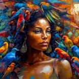 Enjoy Puzzle Federkönigin 1000 Teile