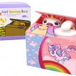 Moneybox Learning to Save Unicorn Pink Melody