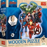 Puzzle contour en bois AVENGERS – 50 pièces