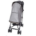 Stroller sunshade with UV protection, silver
