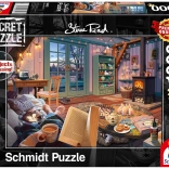 Schmidt Secret puzzel – In het vakantiehuis, 1000 stukjes