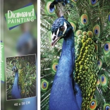 Grafix diamond painting – peacock 40 × 50 cm