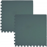 HUMBI schuimmat 120 × 60 – waterdichte grote schuimpuzzel, donkergroen