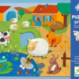 Djeco tactile puzzle farm