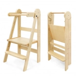 Folding learning tower LOFTY – natural